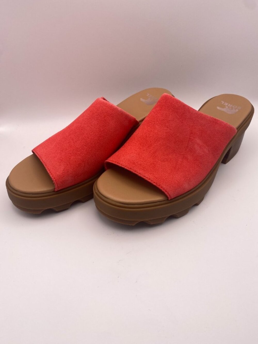 Sorel Women's Joanie Red Gum Slip On Heel Slide Sandals Sz 10